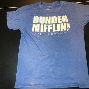 MEDIUM Dunder Mifflin (the office) blue shirt